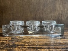 Rare Art Deco Glass Tripple