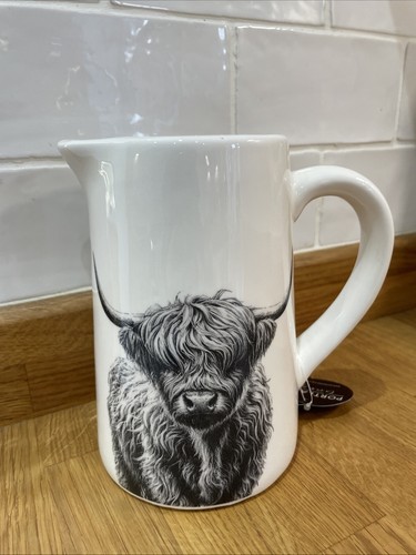 Highland cow jug 16cm - cow,