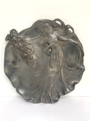 Antique art nouveau pewter - nouveau,