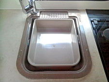 Elddis Washing Up Bowl for Kitchen Sink LIGHT GREY Plastic Caravan Motorhome