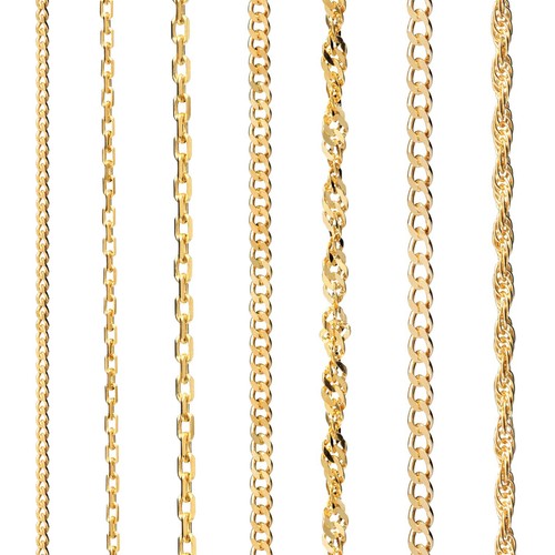 24k gold and silver chain - 24k,