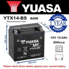 AGM Motorbike Battery for