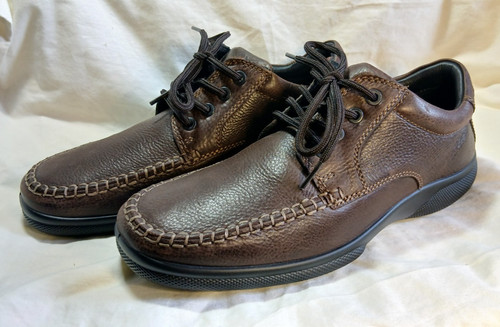 Men brown leather shoes - men's,
