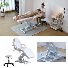 Electric Massage Table SPA Bed Tattoo Beauty Couch Salon Recliner Chair&Stool UK