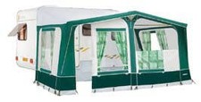 Eurovent Awning Sancerre 862 cm Size 9 Green Grey Fiberglass Frame