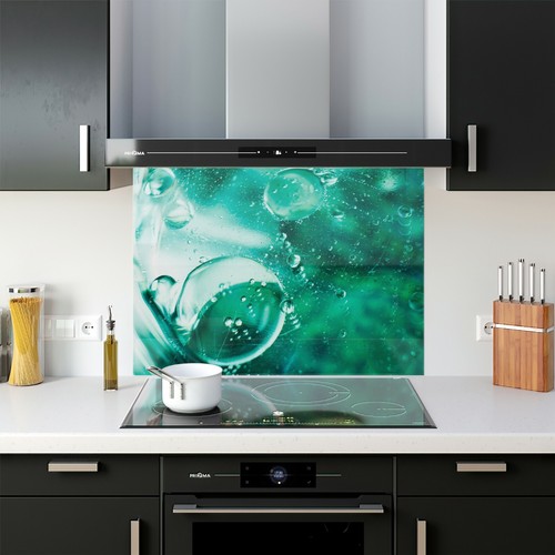 Kitchen glass splashback - kitchen,
