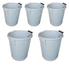 5 x 25L Plasterers Mixing Bucket 25 Litre Plastering Builder Water Tub Handle