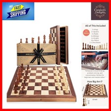 Large 15” Chess Set -  Staunton Design for Adults & Kids, Since 1795