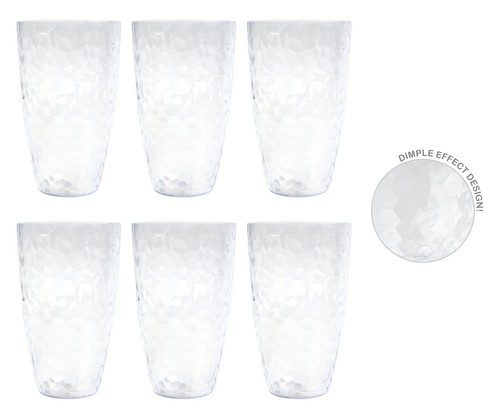 Plastic tumbler set - plastic, 4/6/8