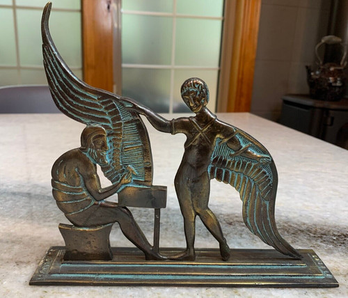 Antique brass bronze sculpture - antique,