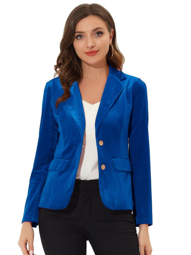Allegra womens velvet blazer - allegra,