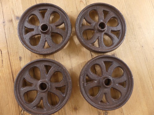 Cast iron wheels cart - cast,