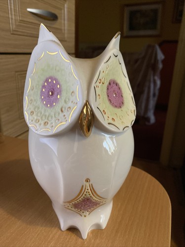Spanish galos porcelain owl - galos,