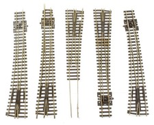 PECO 'N' GAUGE LOT OF 5 ASSORTED POINTS