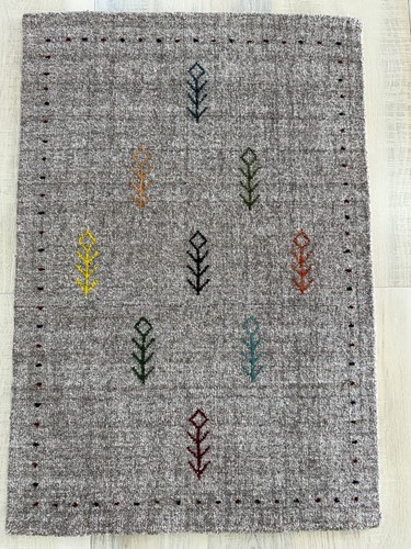 Handmade gabbeh wool rug 2x3 - rug,
