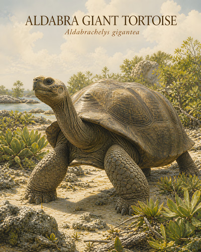 Aldabra giant tortoise - aldabra,