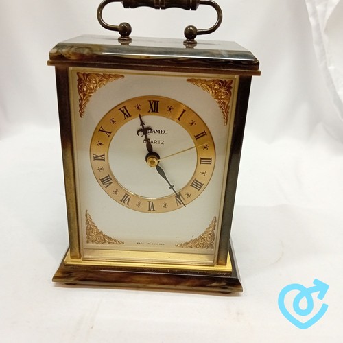Metamec carriage clock gold - clock,