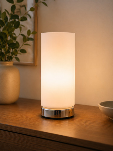 Chrome touch table lamp - chrome,