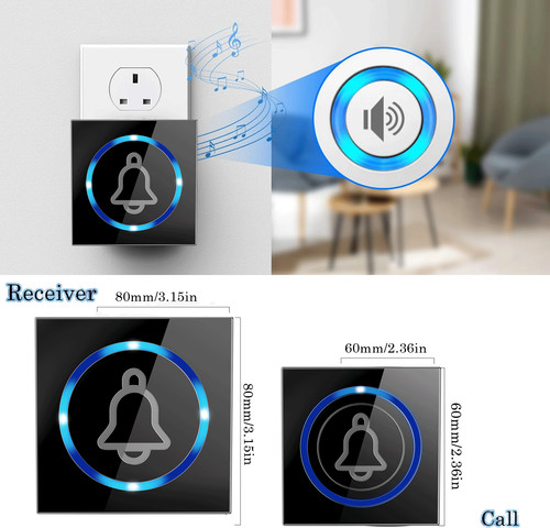 Wireless doorbell waterproof - doorbell,