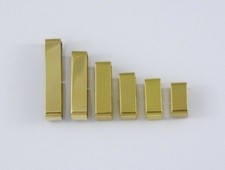 Rectangle Keeper Solid Brass Belt Loop Flat Ring 12mm 16mm 20mm 25mm 32mm 38mm