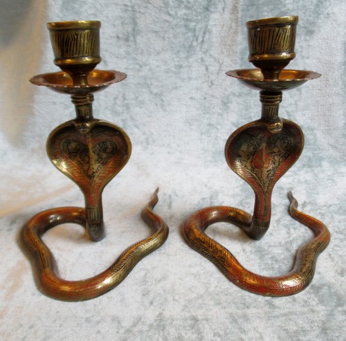 Pair vintage decorated - pair,