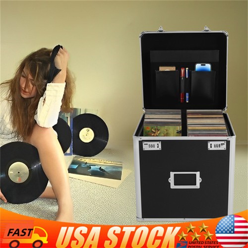 Vinyl record storage box - record,