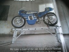 JPS NORTON RACE  MOTORCYCLE ARTICLE