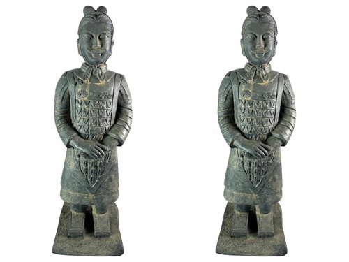 Standing warrior resin - warrior,