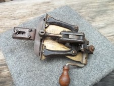 Antique 1800s E.E. Cunningham Cast Iron Brass Rotary Saw Set Tool Pat. 8883