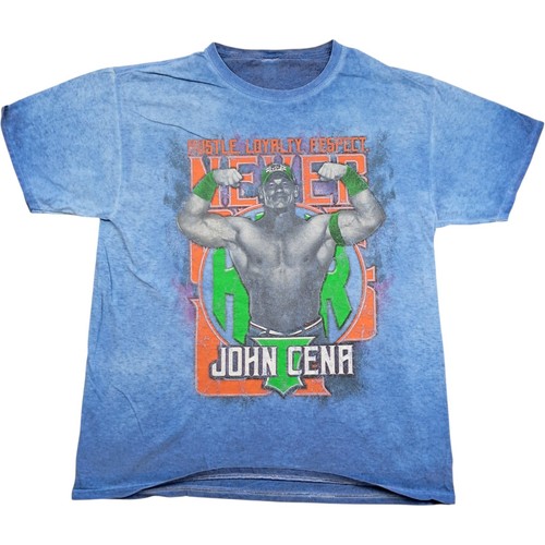 Wwf shirt medium men blue - t, men's