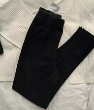 Zara Suede Black High Waisted Leggings XS