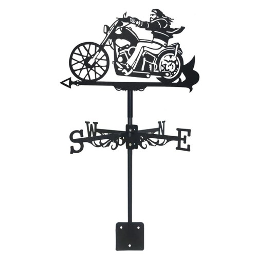 Motorcycle garden weather vane - motorcycle,