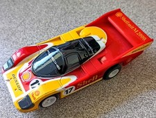 2007 AFX Tomy Turbo Lighted Shell/Dunlop Porsche 962 #17 Slot Car, Rare From Set
