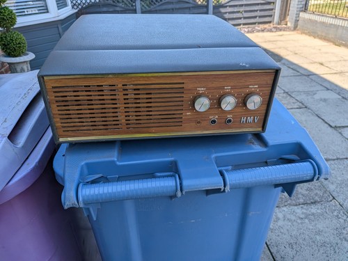 1960s vintage record player - record,