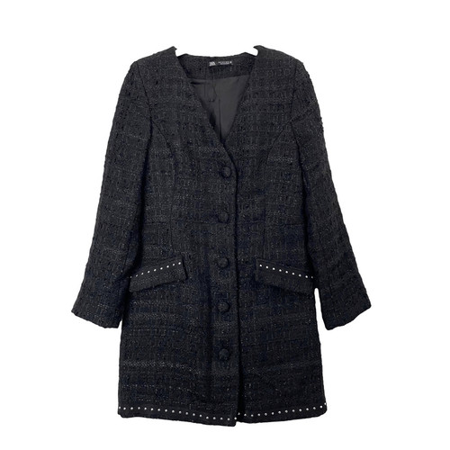 Zara tweed studded textured