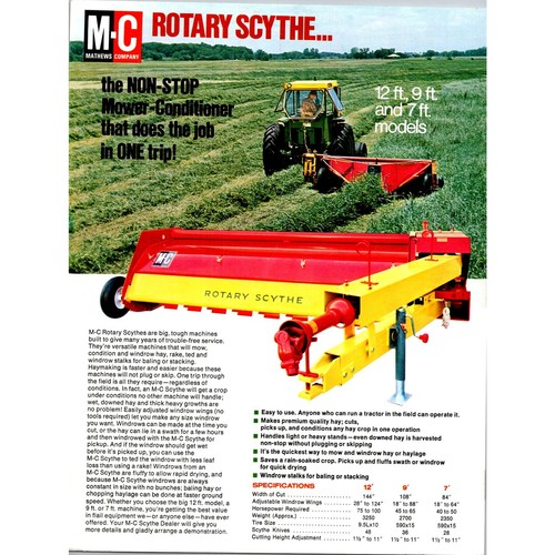 Rotary scythe the non - m-c,