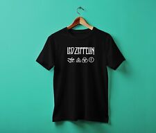 Led Zeppelin T-Shirt | Men's | Gift | Band | Crew | Cotton Black