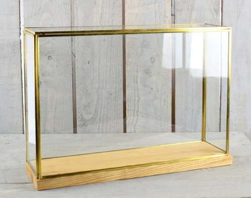 Large glass and brass - large,