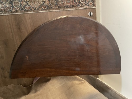 Antique mahogany demi lune - mahogany, demi-lune