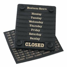Shop Hours of Business Sign Opening Times Open & Closed Display Notice Sign