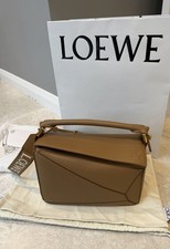 Loewe Puzzle Small Bag In Oak