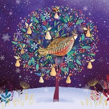 'Golden Partridge' Pack of 10 Charity Christmas Greetings Cards