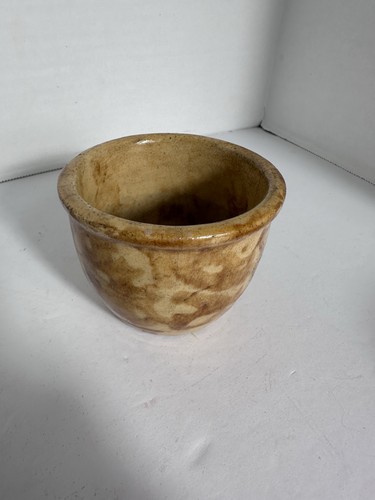 Antique spongeware custard cup - antique,
