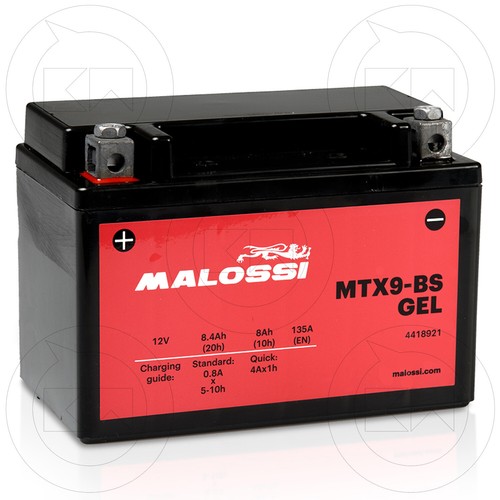 Malossi ytx9 sealed battery - ytx9-bs,