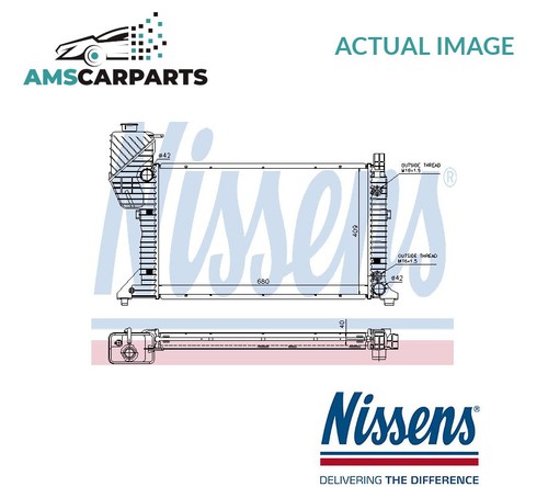 Engine cooling radiator 62686a - radiator,