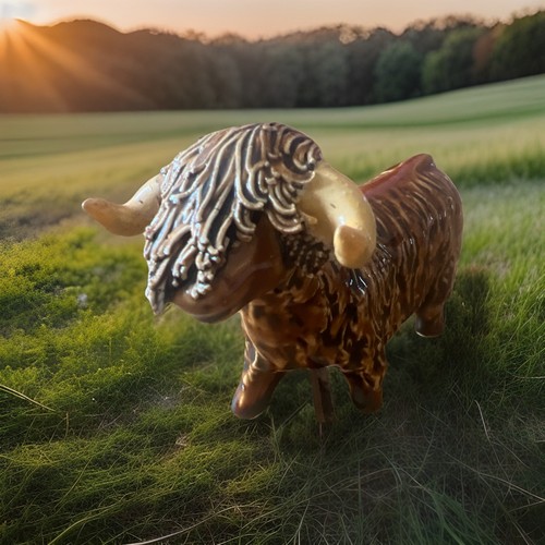 Highland cow brown spaghetti - highland,