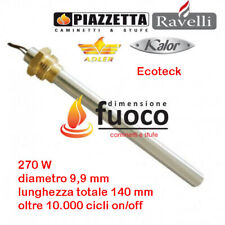 CANDELETTA  ACCENSIONE STUFE PELLET QLIMA - ADLER - RACC.3/8 L.140 D.9,9 Cod1001