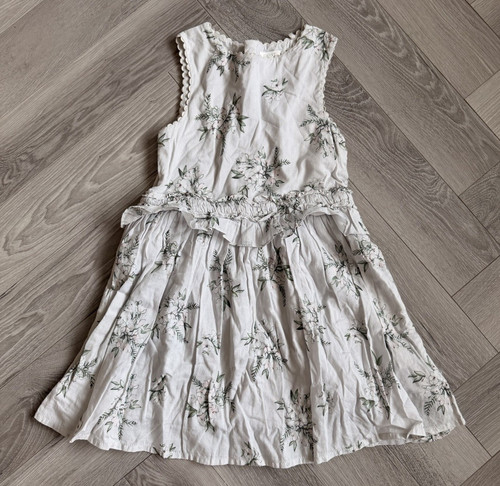 Next girls white green floral - white/green,