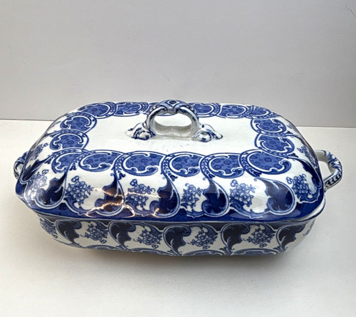 Antique ceramic tureen serving - antique,
