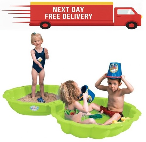 Maxi shell sand box - box, green